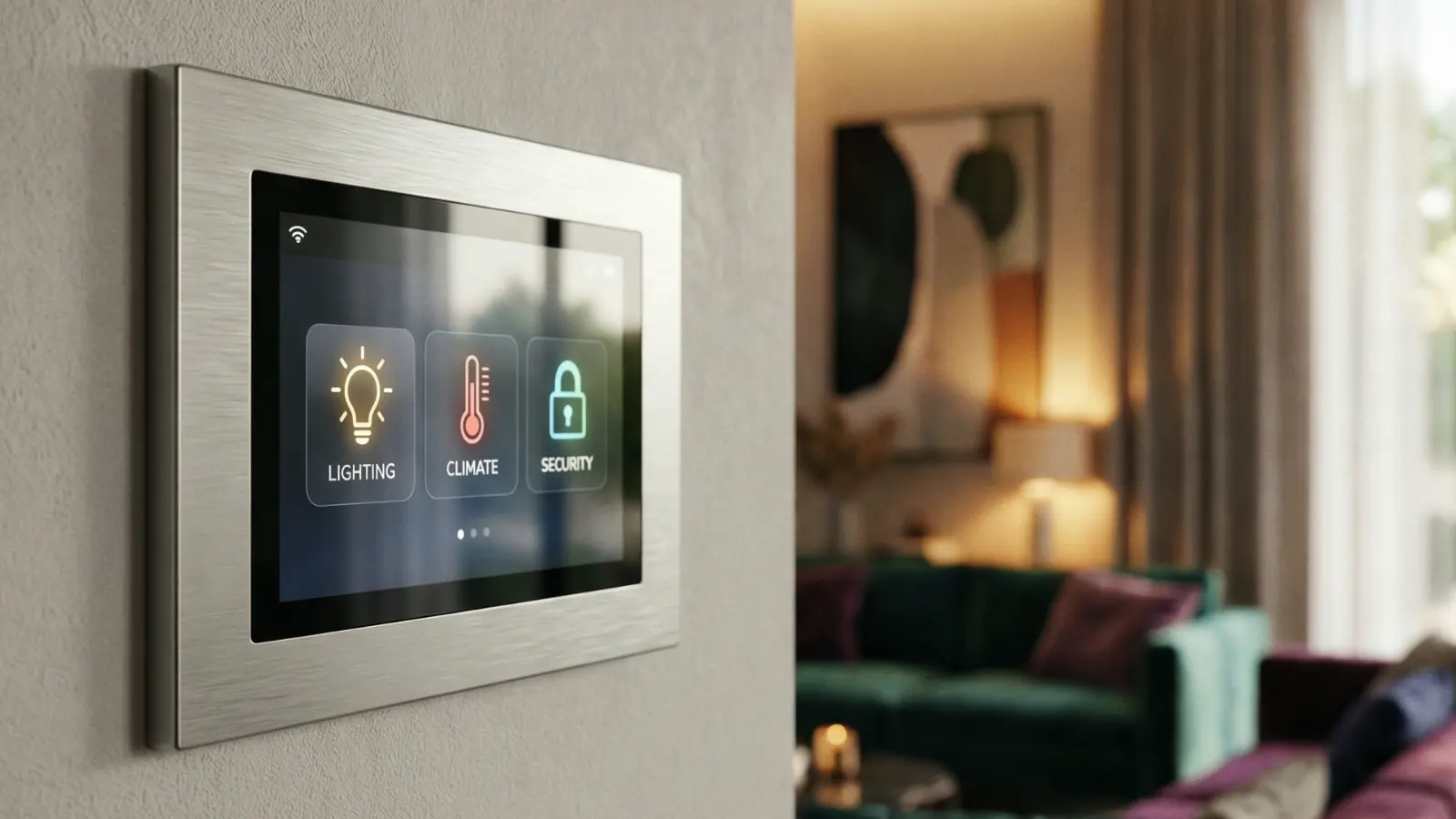 Controllo domotico integrato per illuminazione e climatizzazione in una casa intelligente